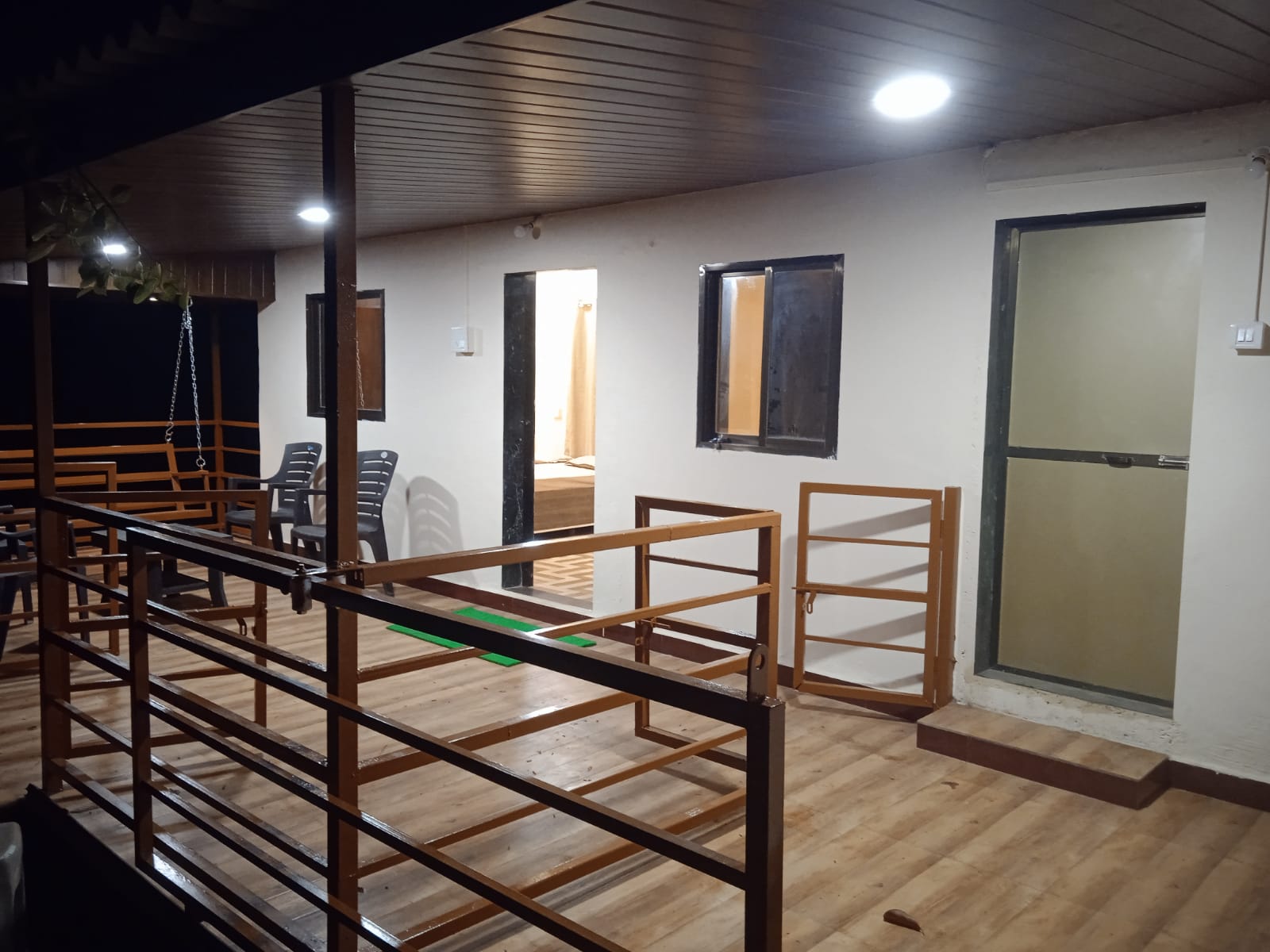 NISARG-VILLA Main view of the swimming pool and villa